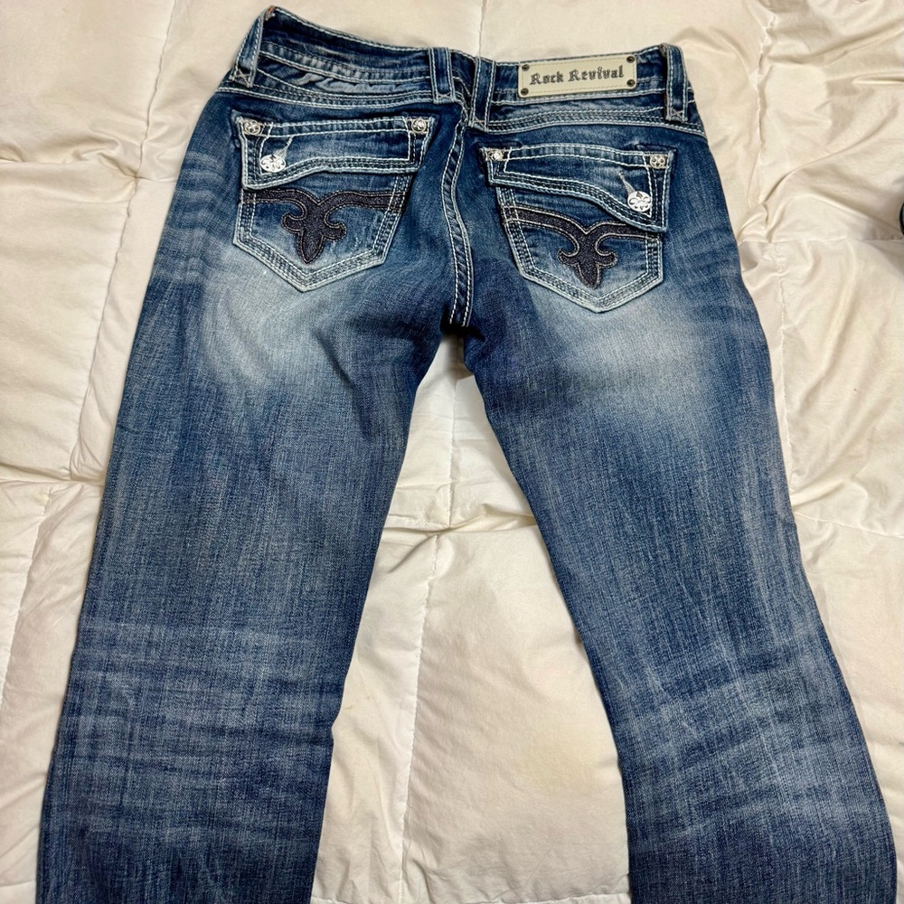 Rock Revival Distressed Denim Jeans